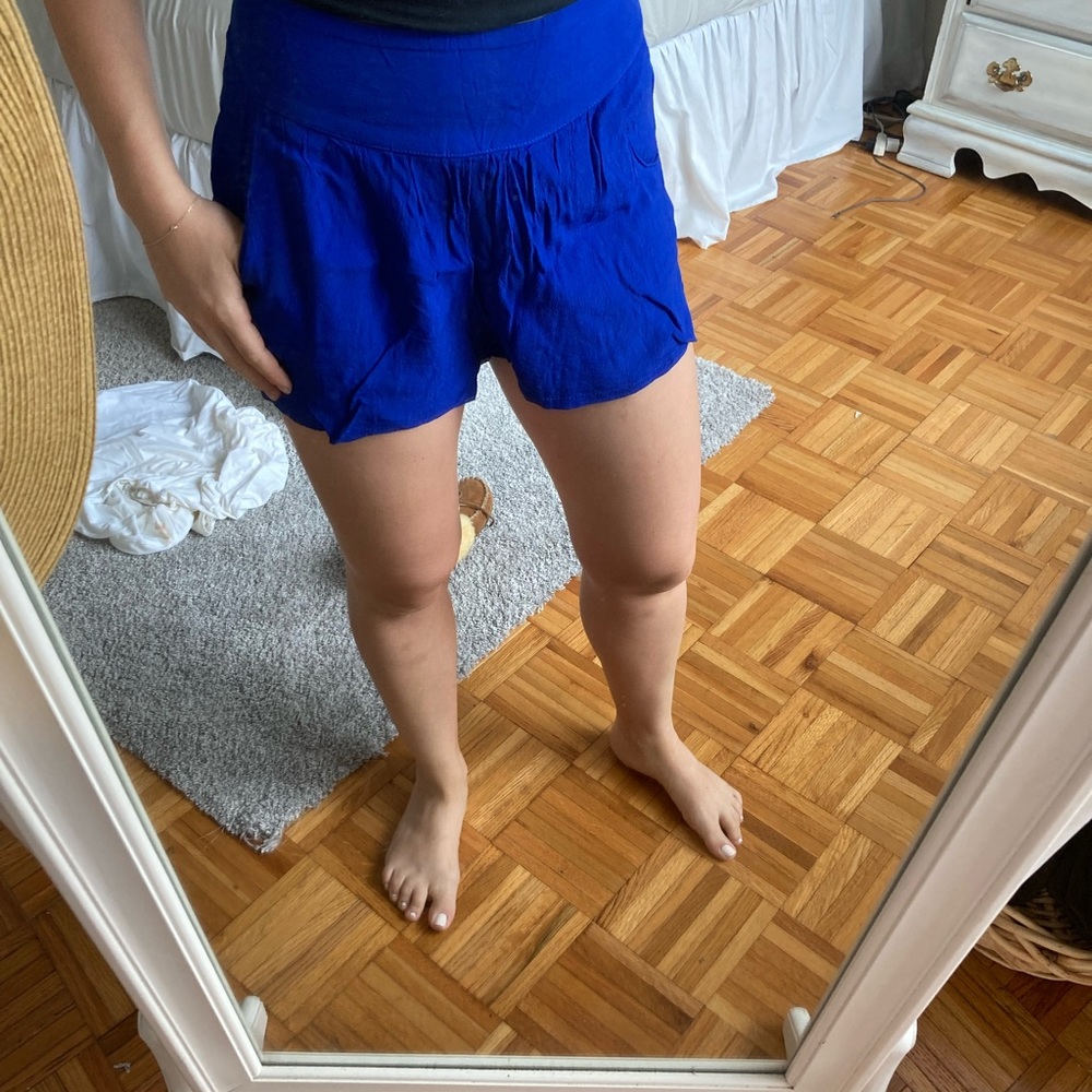 Cobalt blue light weight shorts